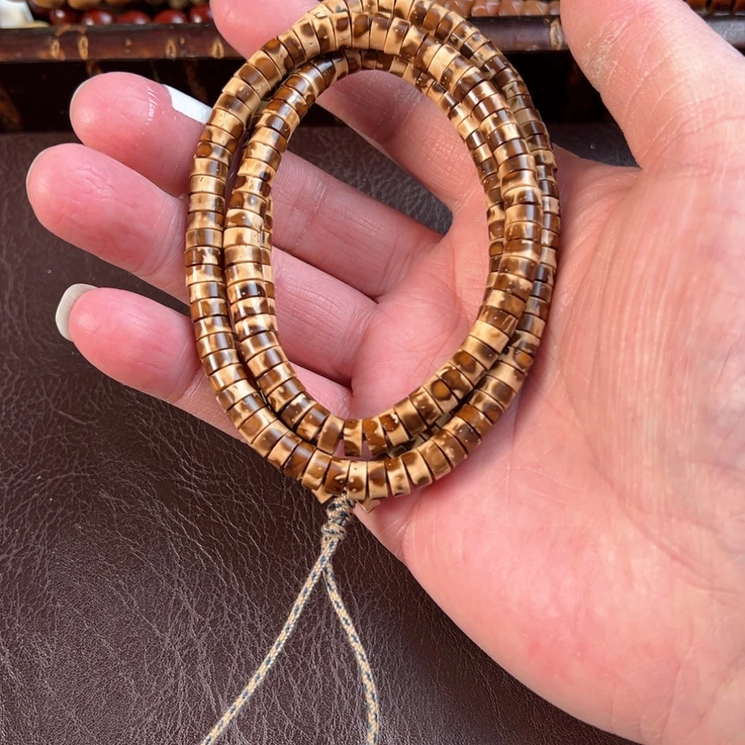 吊坠星月菩提紫金鼠豹纹长串6