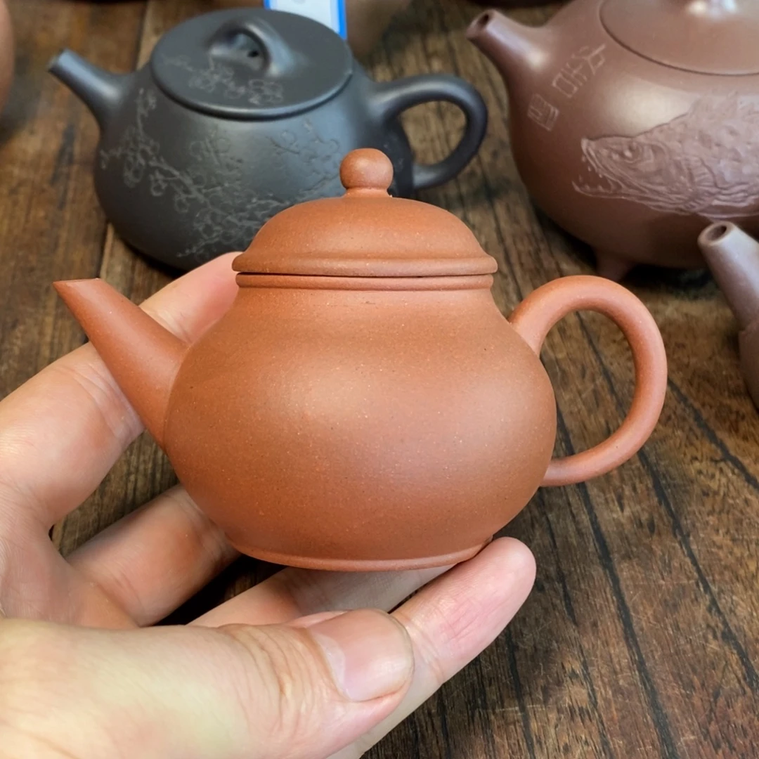 茶壶紫砂半手工芭乐容量100cc