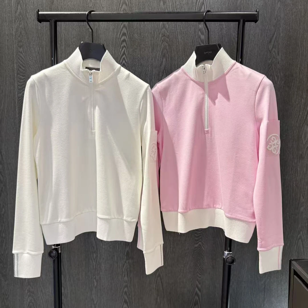 G家新款外贸原单高尔夫服装女士上衣25秋季百搭时尚弹力速干球衣