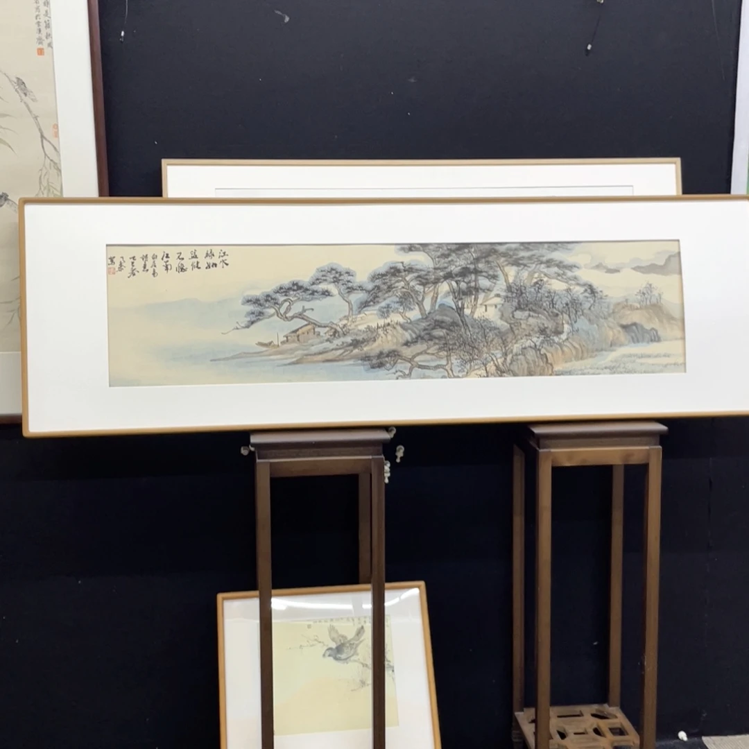 国画手绘国画，山水精品，带框