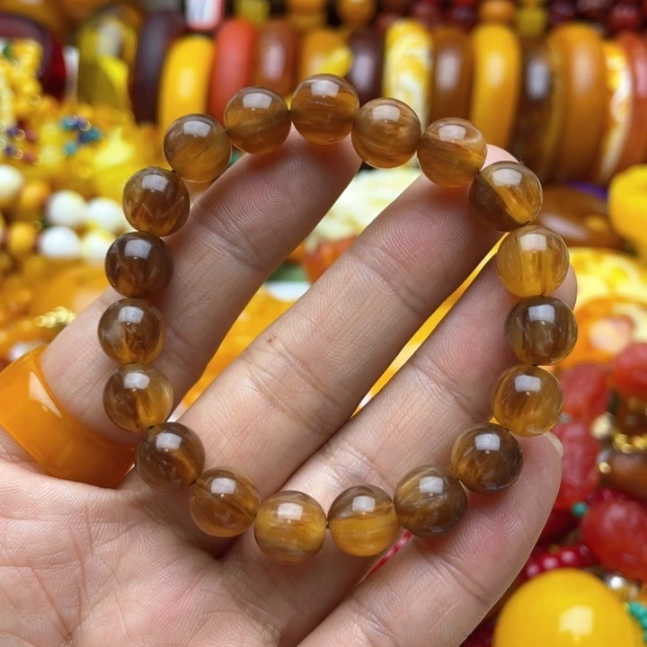 树脂制品7号棕色手串