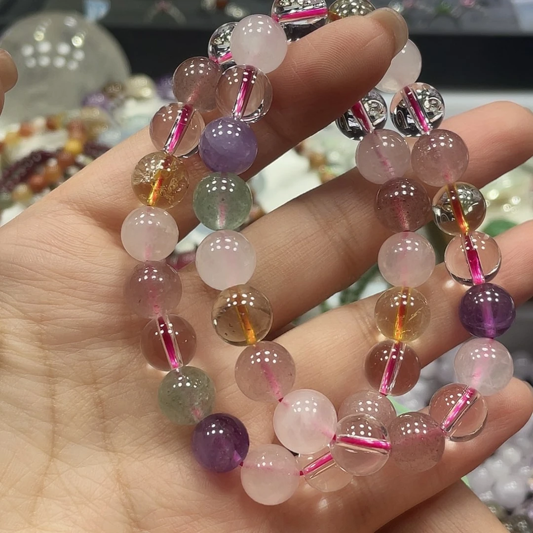 水晶手串未镶嵌多宝10M多样性发一