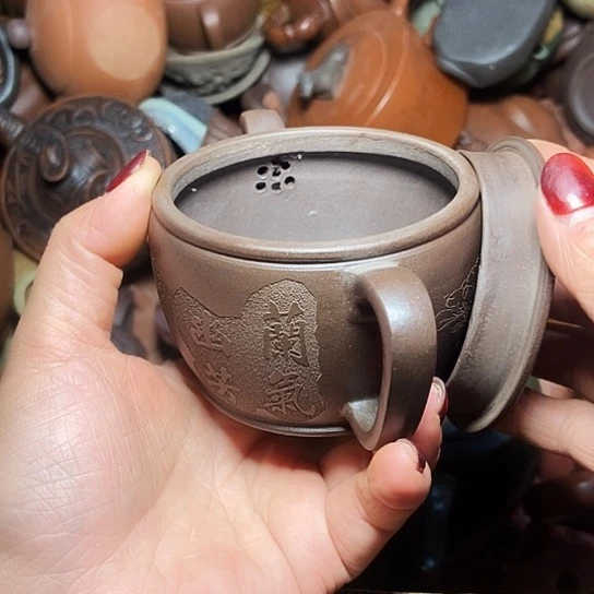 全手工制作宜兴紫砂壶