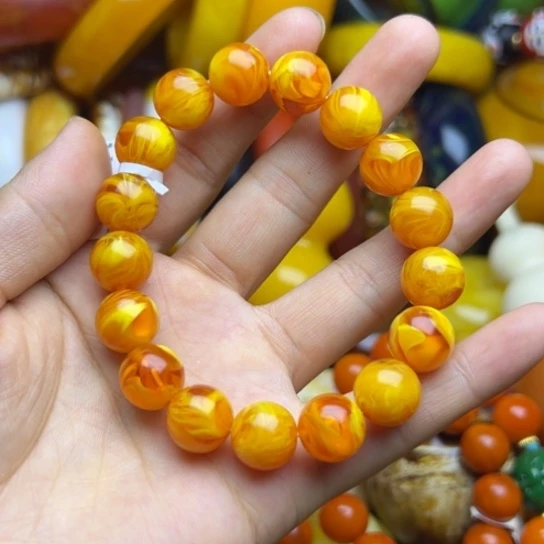 未镶嵌琥珀手链蜜蜡