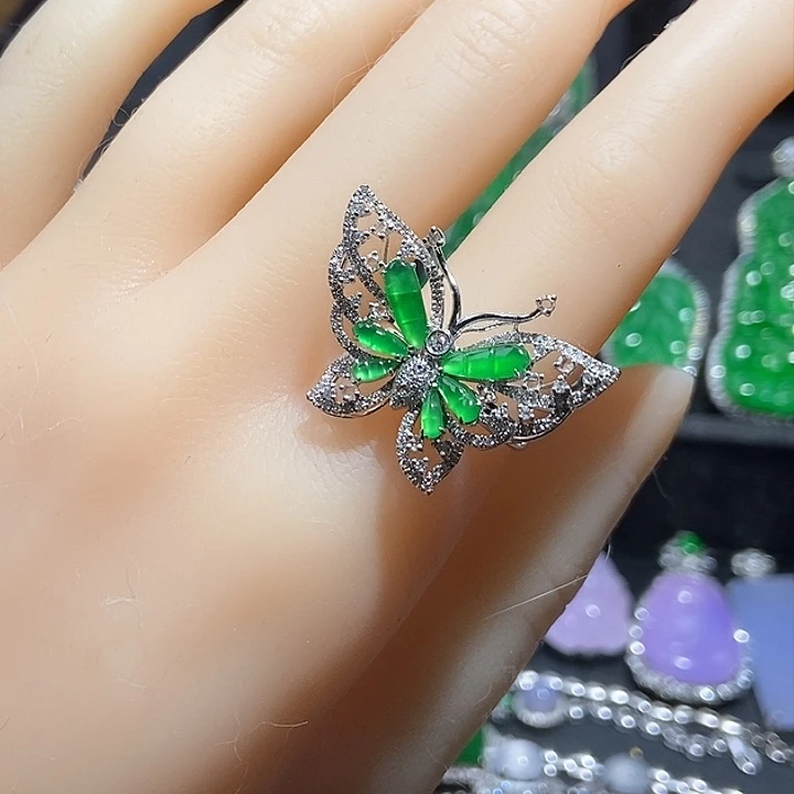 颈饰18K金镶嵌翡翠多用款