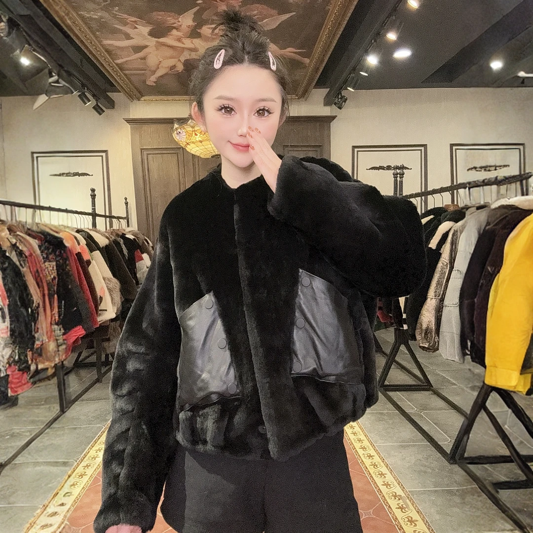 【DCP•Flagship store】85581 2025新款时尚皮毛一体外套