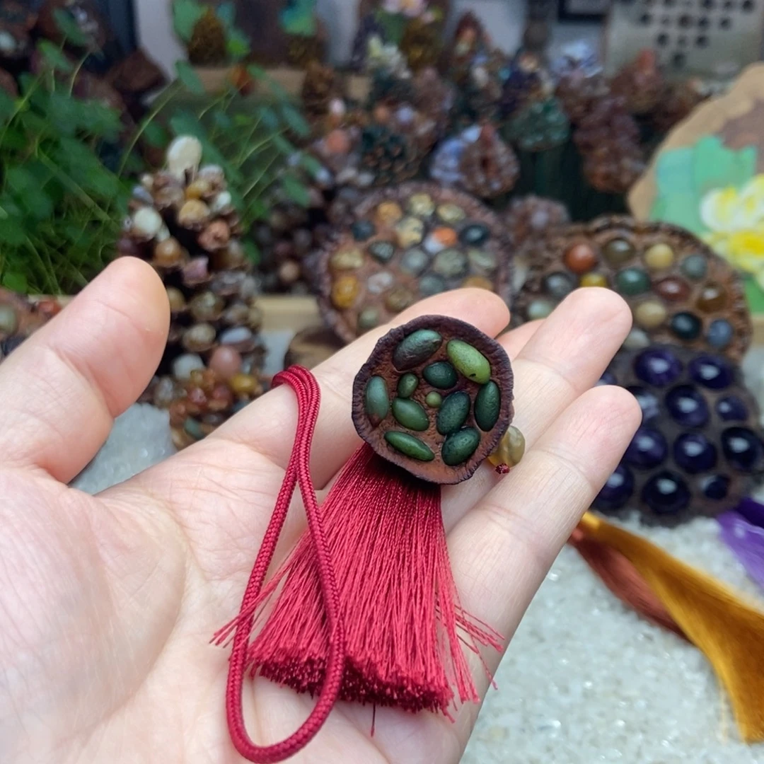 石材木石院子莲蓬挂件