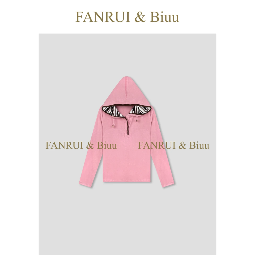 FANRUI/泛芮「贝贝biuu」时髦洋气小众设计感休闲百搭卫衣女B17877