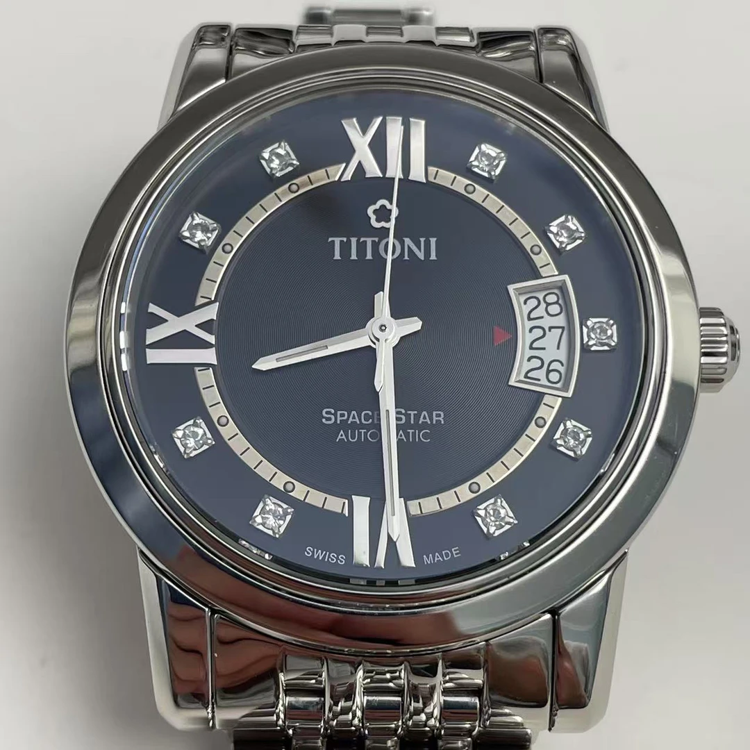 99新 Titoni/梅花 天星系列/自动机械/精钢/39mm/单表