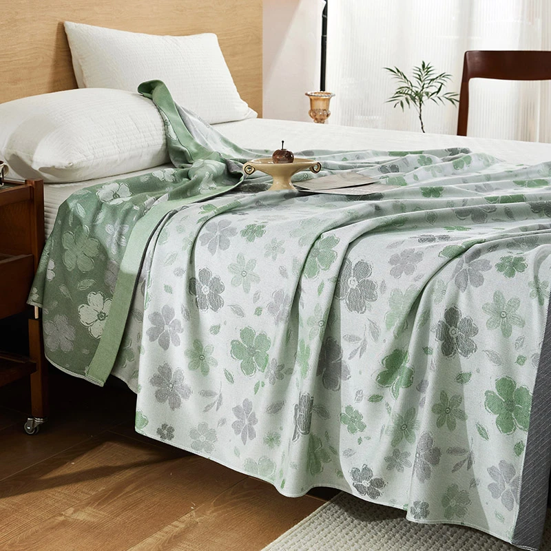 升级款-紧密纺竹纤维冷感毯100%竹纤维毯毛巾被薄被子盖毯MUJ