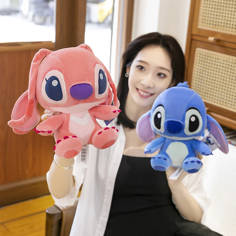 萌萌正版清新款史迪仔安琪毛绒玩具治愈系玩偶送闺蜜精致节日礼物