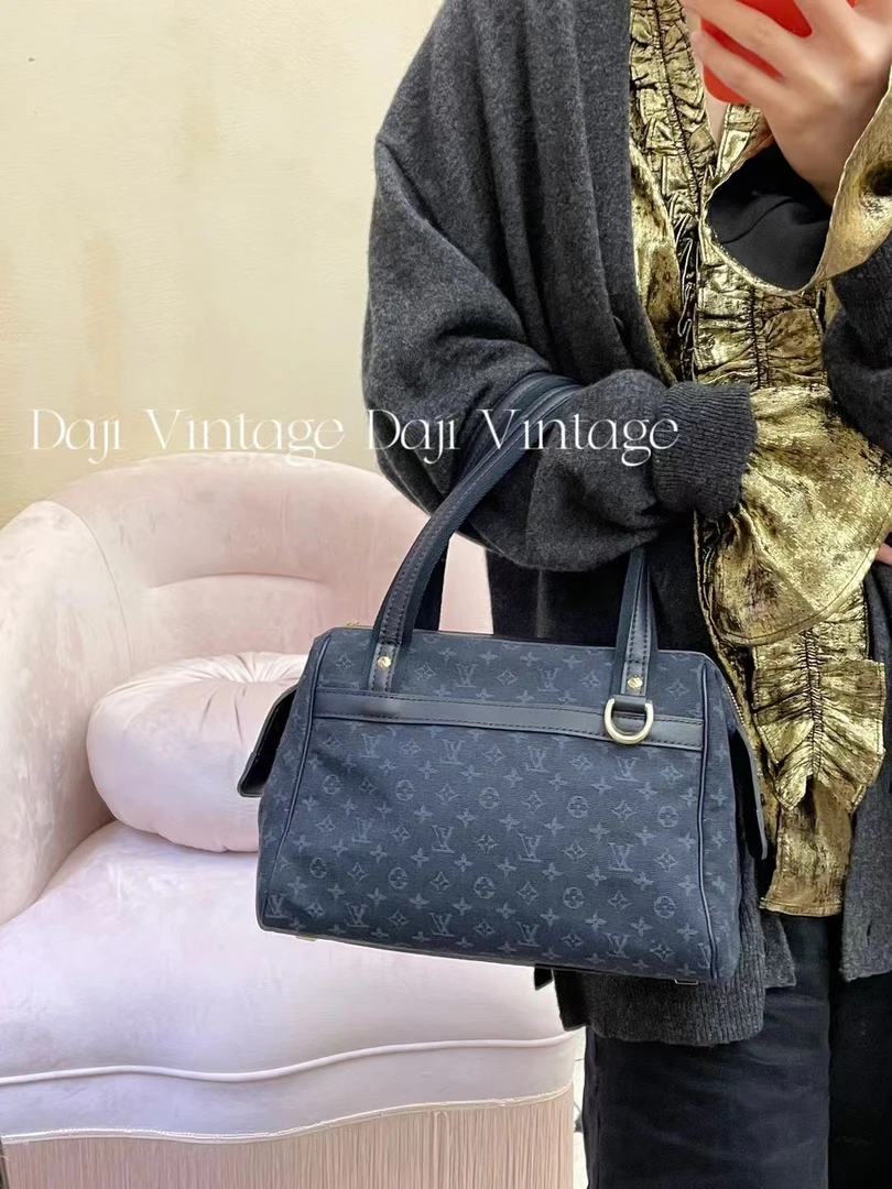 95新 LouisVuitton/路易威登 大吉中古3/LV丹宁波士顿手提包