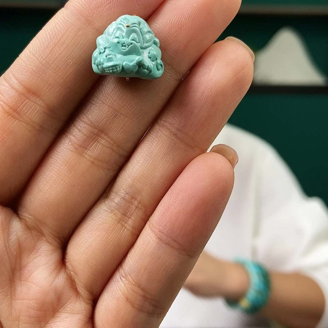 未镶嵌绿松石珠宝奇石