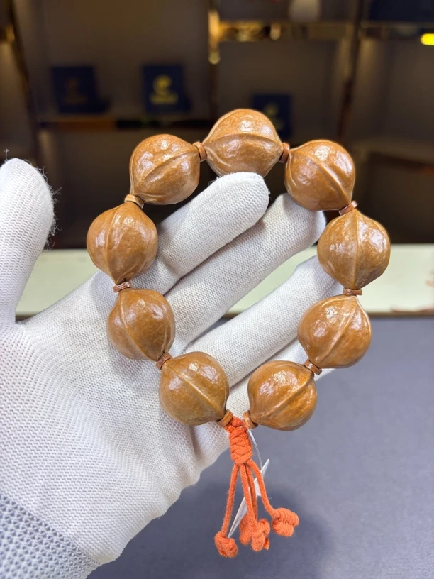 YIN XIANG 印象铁核23*27三花鲨鱼背梅林橄榄核素串铁核