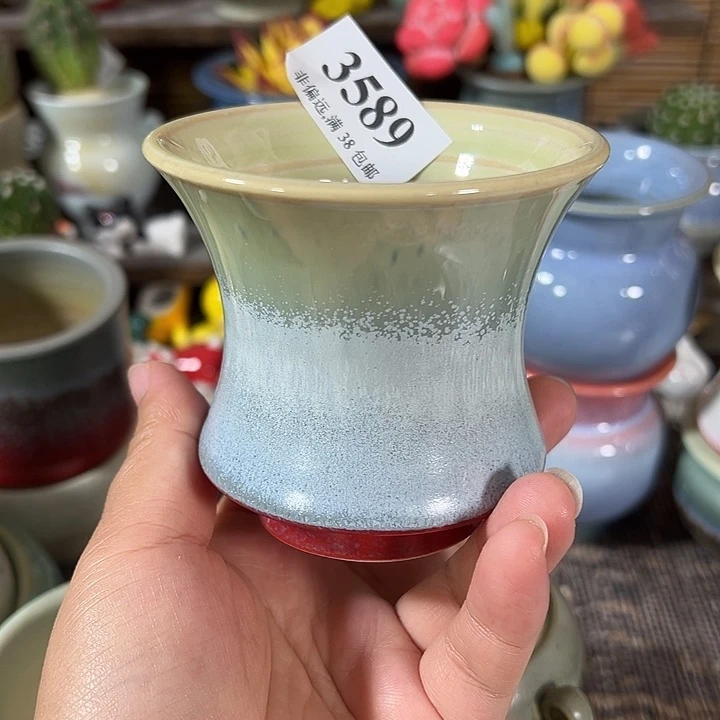 口7.5 手工花盆满30包邮