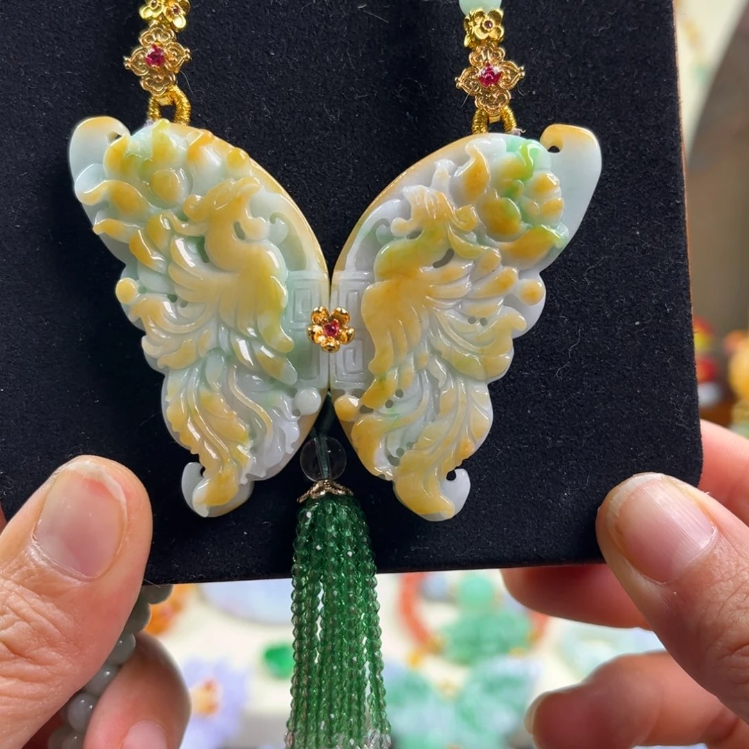 翡翠未镶嵌颈饰天然翡翠