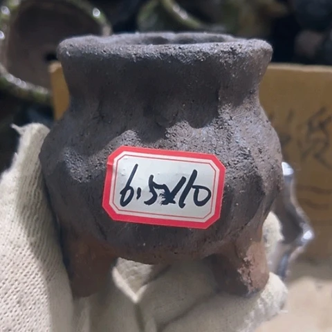 红陶粗陶花盆手工