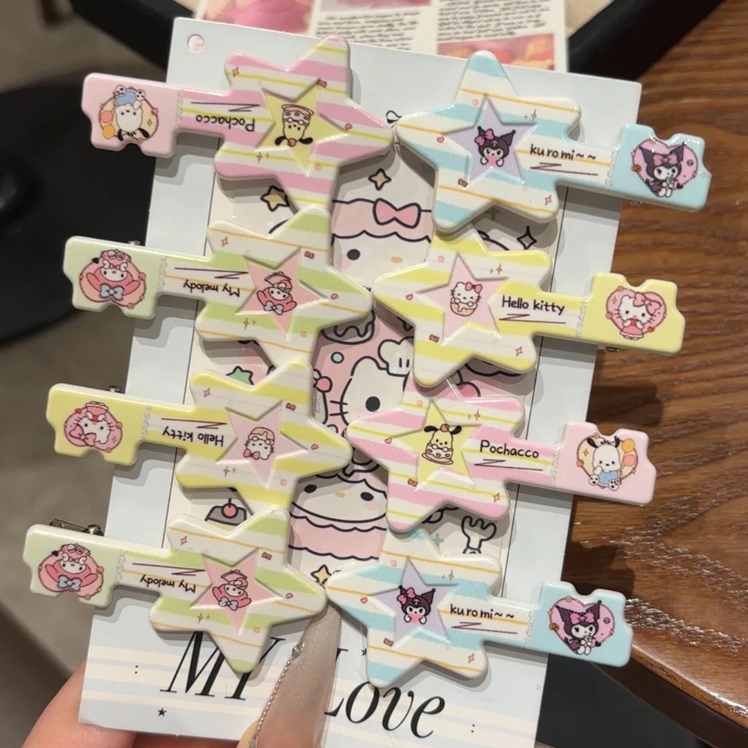 森系钥匙kt复古港风女极简风发夹夹子发饰丁达尔风