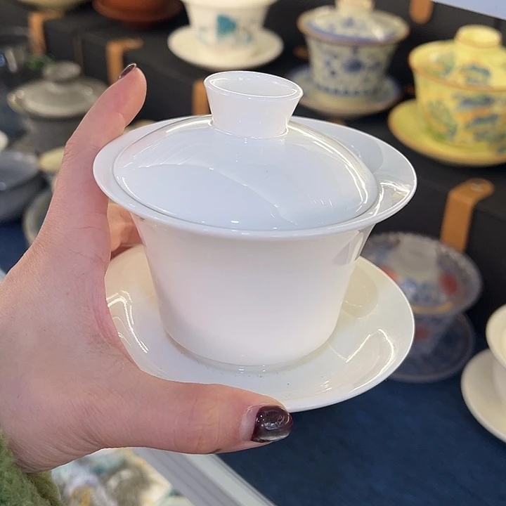 陶景德陶瓷盖碗茶具