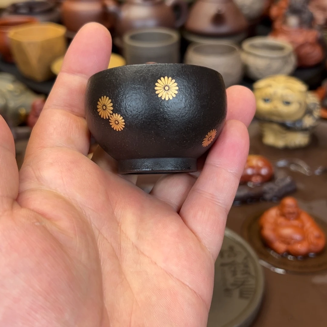 茶宠紫砂紫砂杯子 微瑕