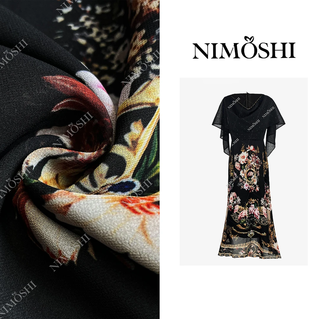 Dan总 夏季新款法式宫廷风复古高奢气质显瘦连衣裙Q2145