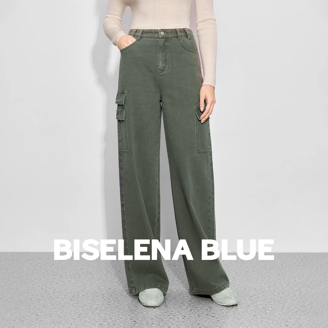 复古工装风经典美式高腰牛仔裤2025秋季新款女牛仔裤