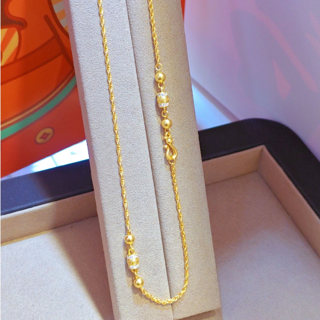 【芳芳专享】足金999投资金  钻金桶万能链  轻奢气质（工费15/克）