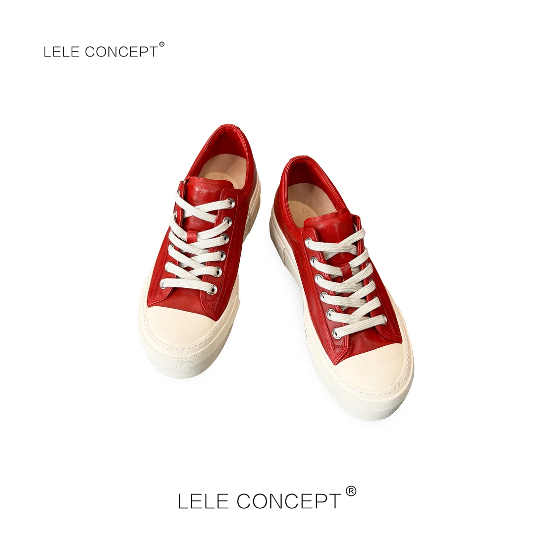 LELE CONCEPT丨【精选推荐】都市时装百搭款压明线休闲鞋X0183