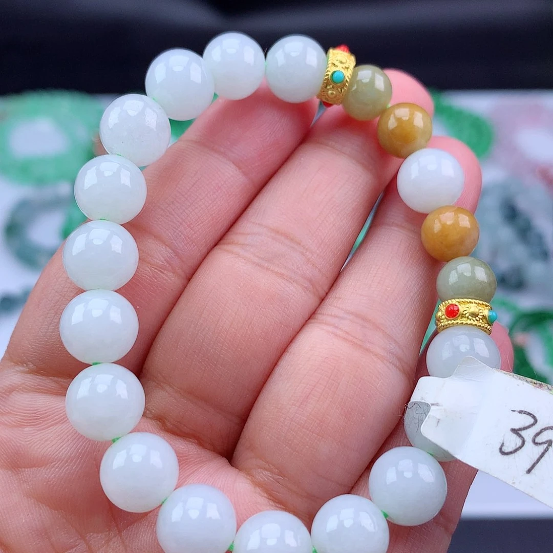 未镶嵌手链翡翠手串