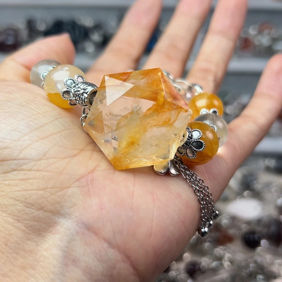 水晶手链合金小*儿手串