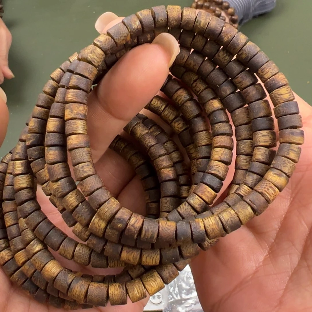 沉香沉香碎屑金沙叶片珠4g单圈-多样性发一