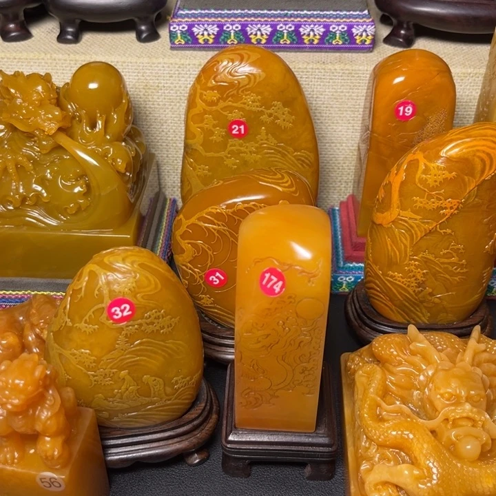 寿山石印石和**都题材：工艺品