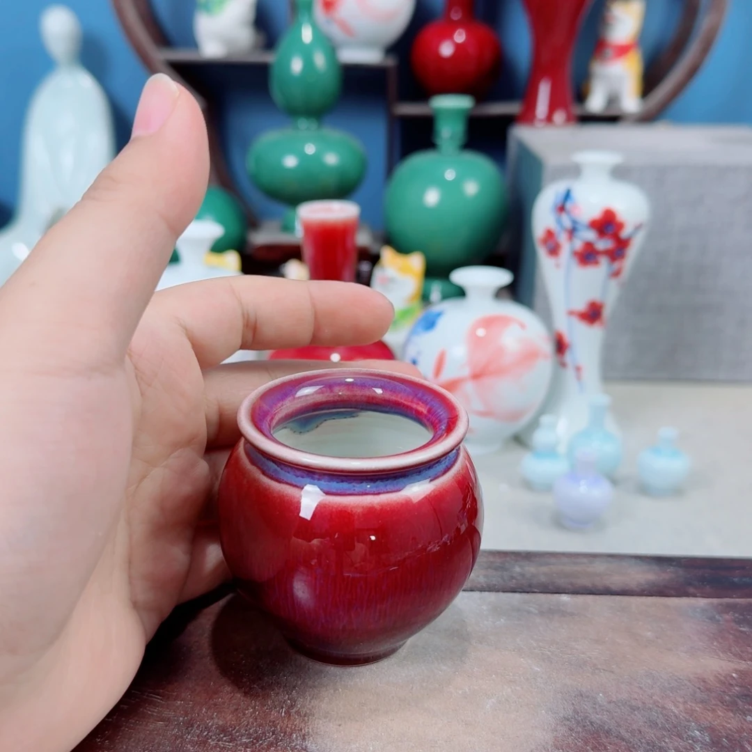 陶瓷手工小花器摆件