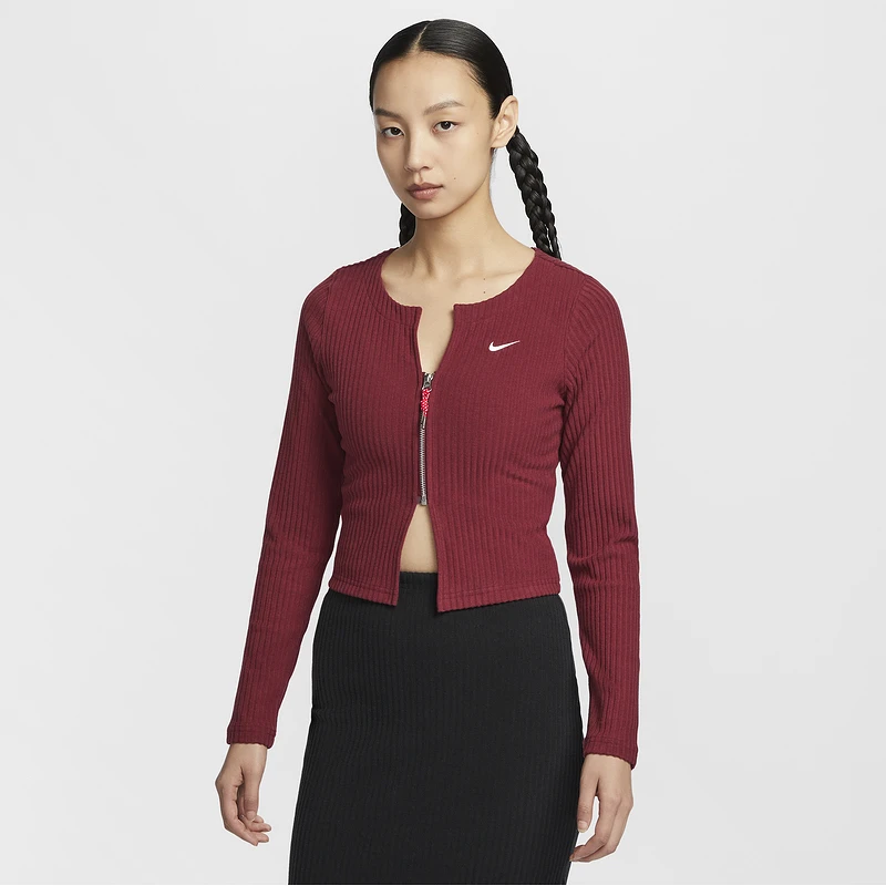 NIKE/耐克郑钦文同款女修身拉链开襟开衫灵蛇迎新系列HV8459-677