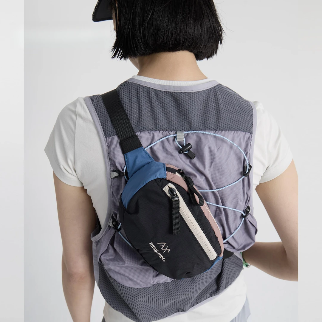 小众复古山系斜挎胸包男女手机杂物户外徒步腰包