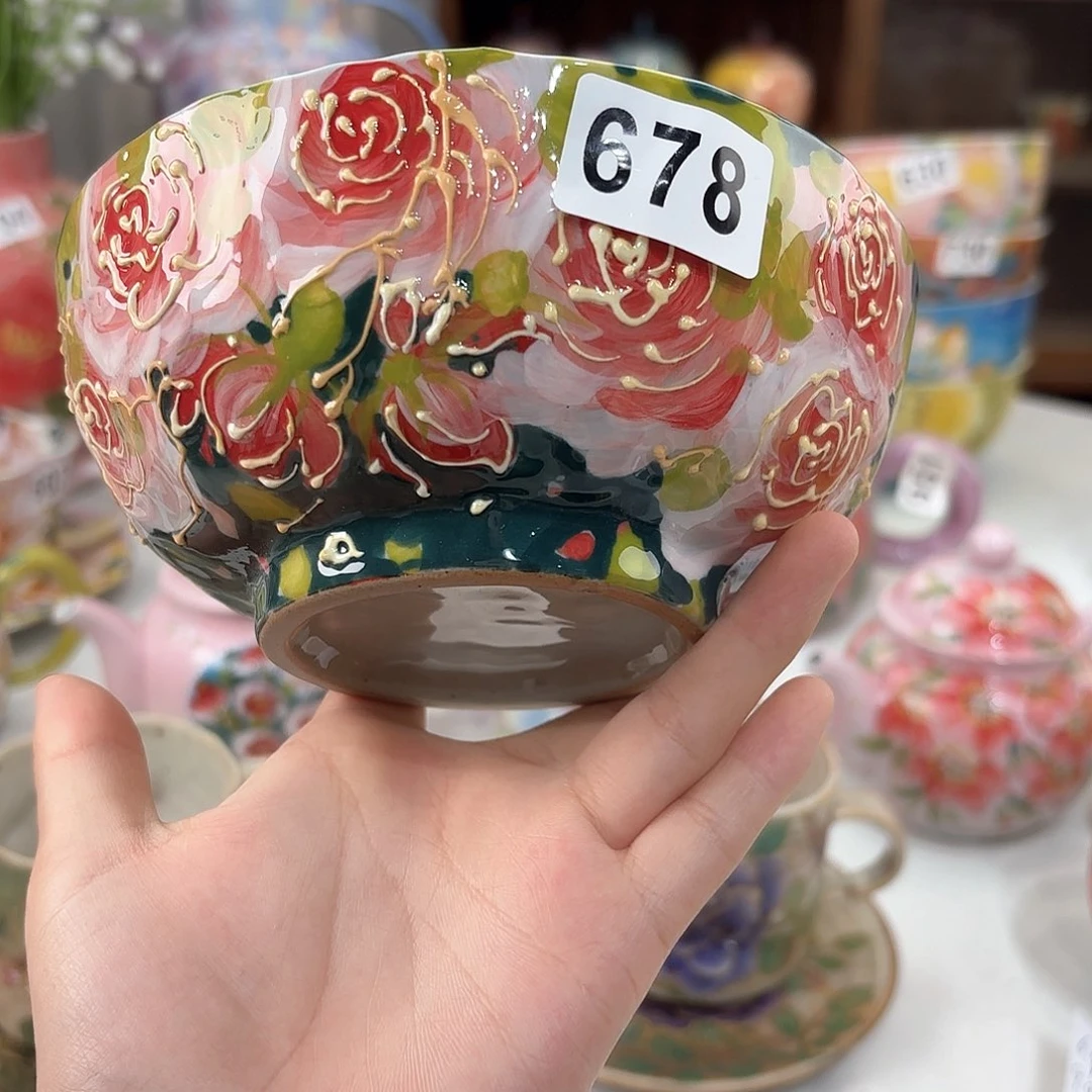 景德镇手绘高温釉下彩陶瓷茶具