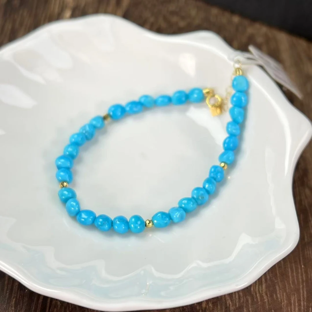 【熊总夫妇】美松18k金随形DIY手链5mm左右0611-120（多样性发一）