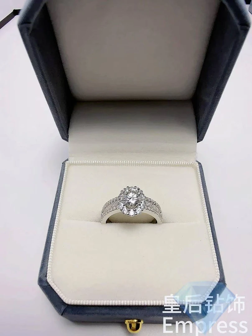 925银莫桑石戒指 【晚风】皇后甄选*实验室培育 高定款