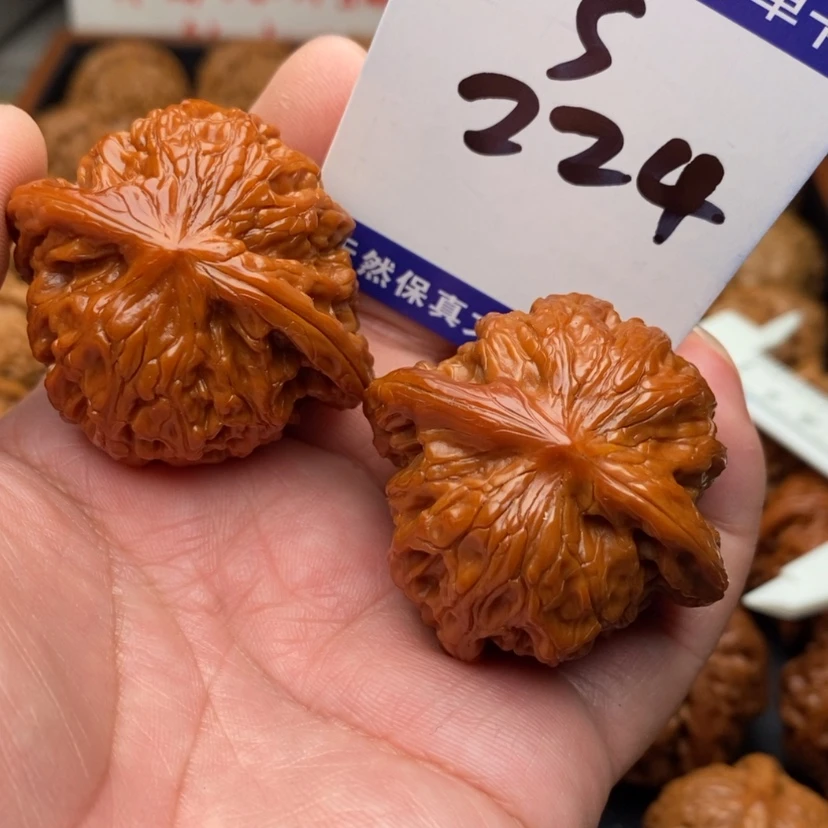 【闪购商品】文玩核桃把件磨盘狮子头43