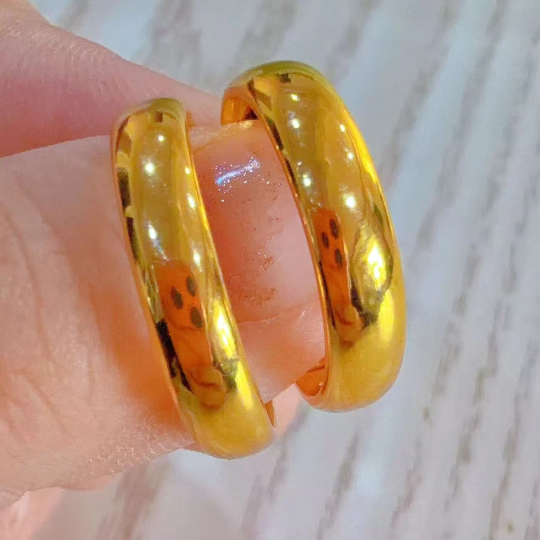 铜合金戒指 铜合金时尚可爱气质精美精美光面活口韭菜戒指  11024