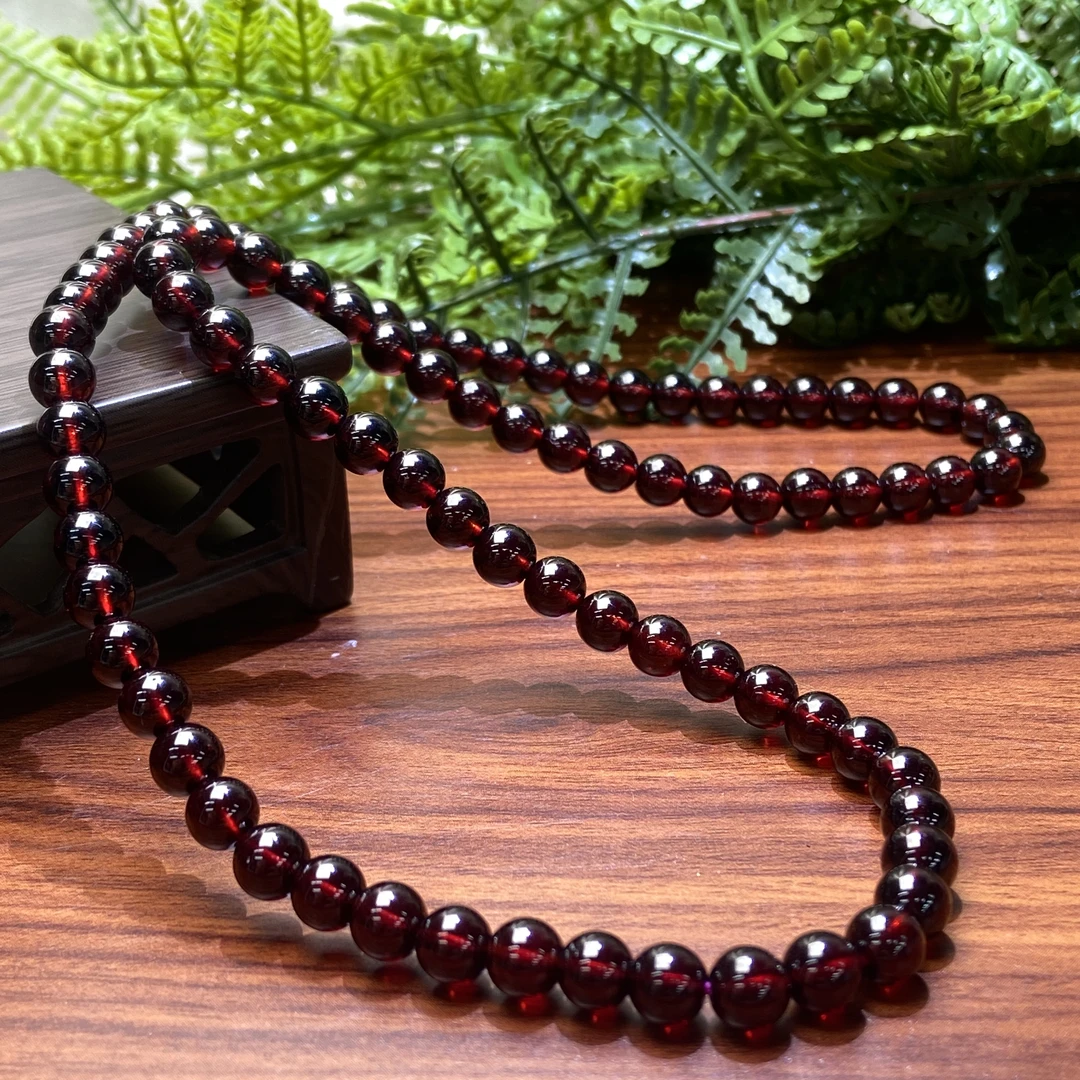 【星浩珠宝】石榴石多圈手串21-10T92K345【多样性发一件】6mm+