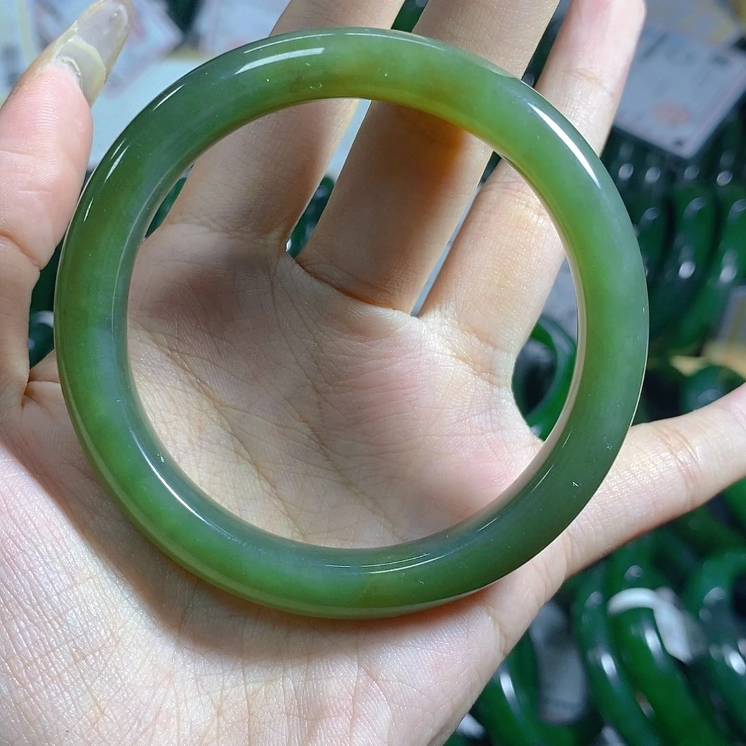 和田玉（碧玉）未镶嵌手链54.8