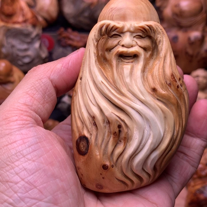 柏木（崖柏）崖柏陈化料手把件