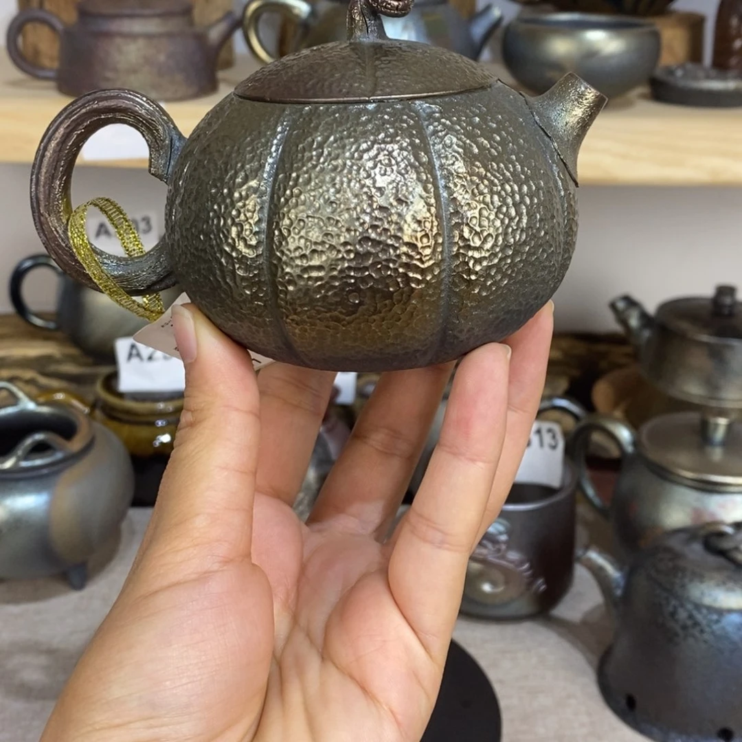 建水紫陶柴烧茶壶