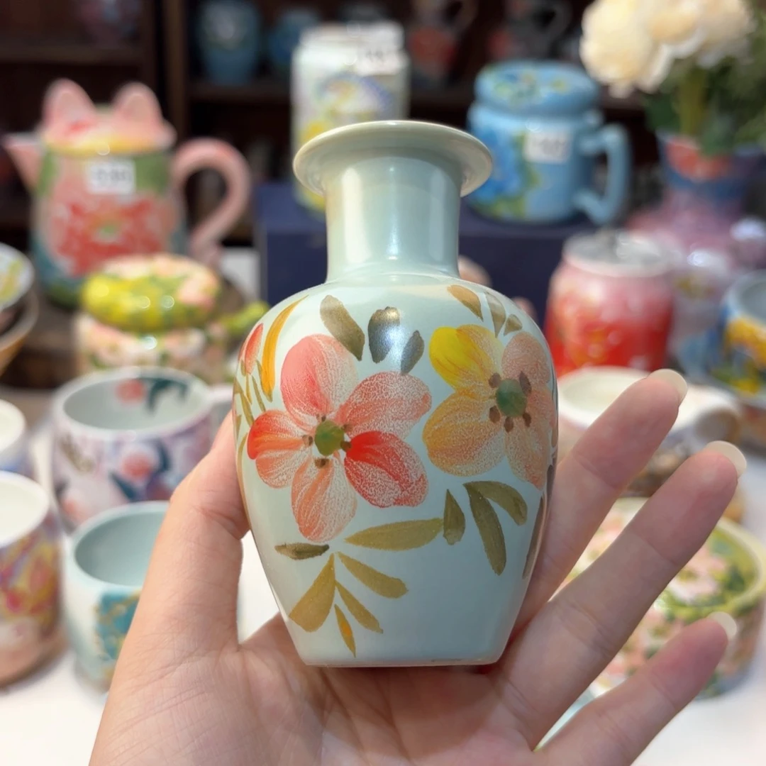 景德镇手绘高温釉下彩陶瓷茶具