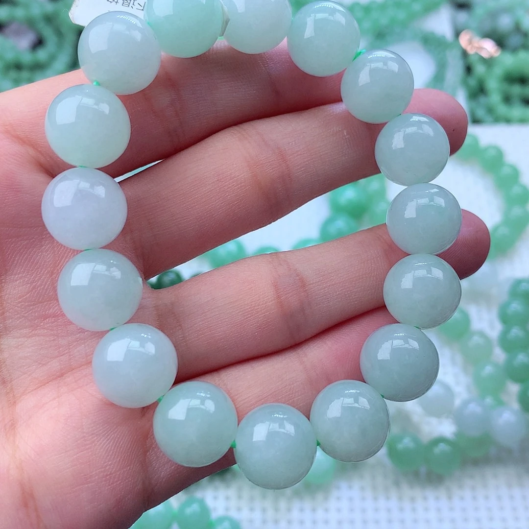 翡翠未镶嵌毛衣链卡13