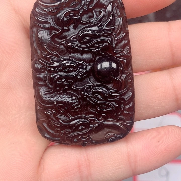 黑曜岩未镶嵌颈饰