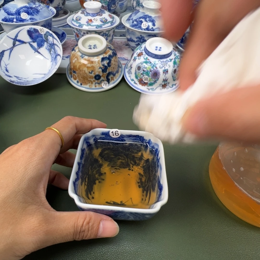 陶瓷景德镇纯手工纯手绘茶具木木16