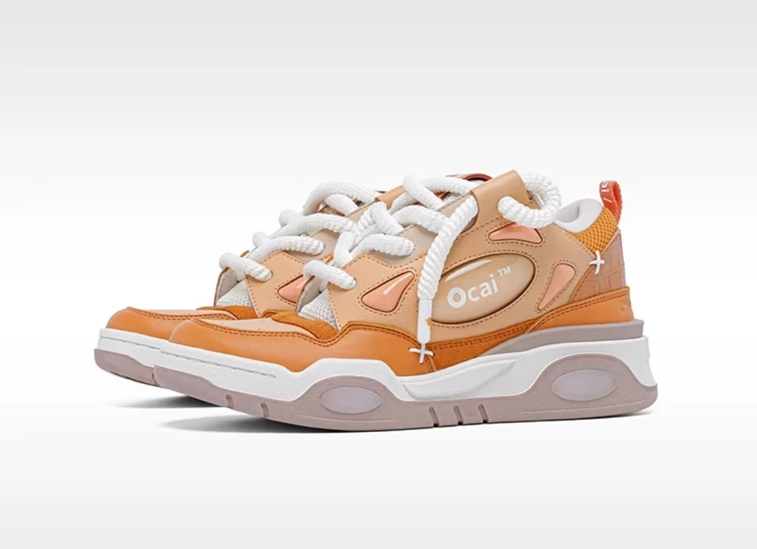 O*CAI小火龙国潮面包增高鞋 (鞋盒破损、介意勿拍）