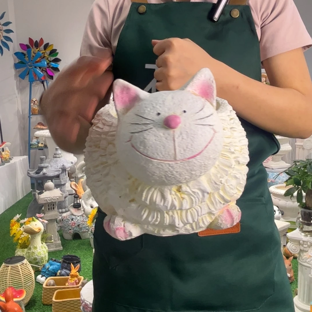 茶宠草叶小猫福利花缸